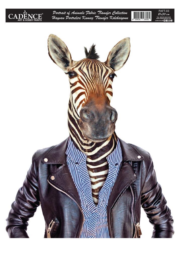 Cadence Kumaş Transfer PAFT-03 Hayvan Portreleri 21x30cm