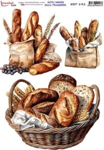 Koyu Zemin Sulu Transfer Kağıdı 25x35cm KST-191