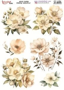 Pirinç Dekopaj Kağıdı 30x42cm PT-1789