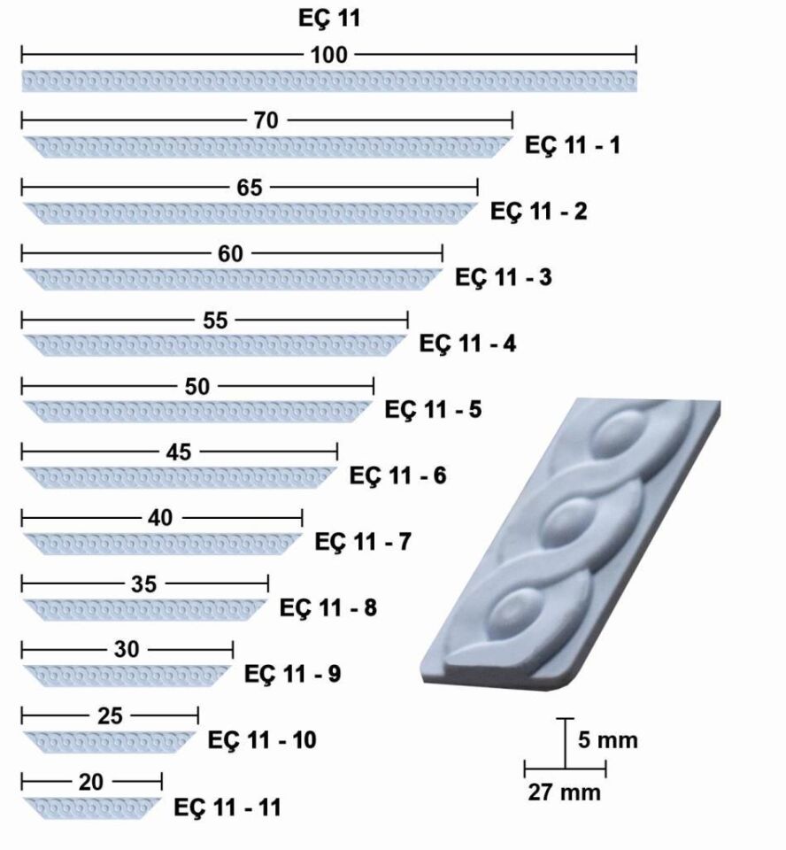 Bükülebilir Esnek Çıta 100cm EÇ-11