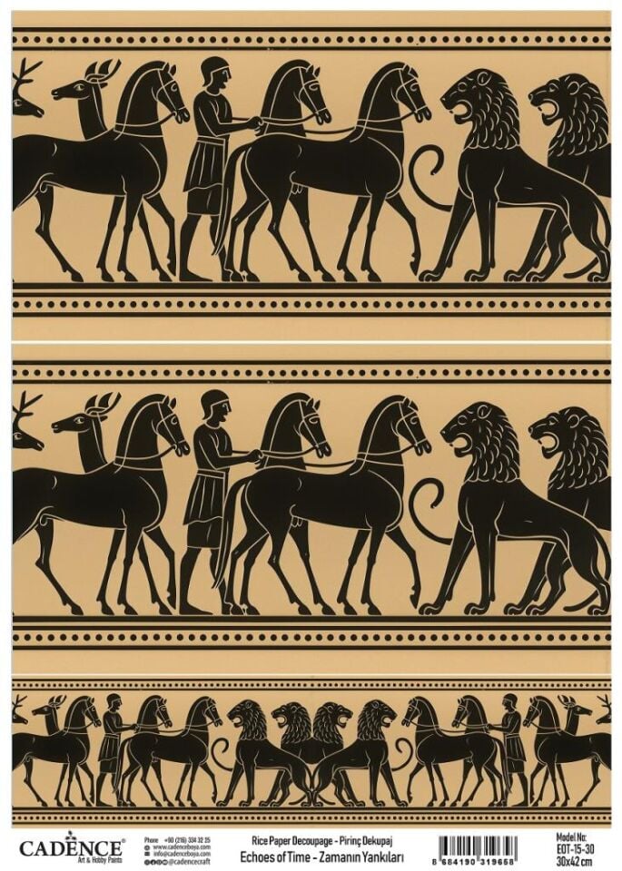 Cadence Pirinç Dekopaj Zamanın Yankıları EOT15 Antik Mısır 30x42cm