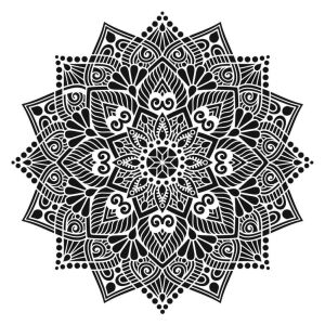Mandala Duvar Dekor Stencil Şablon (50x50) MA-105
