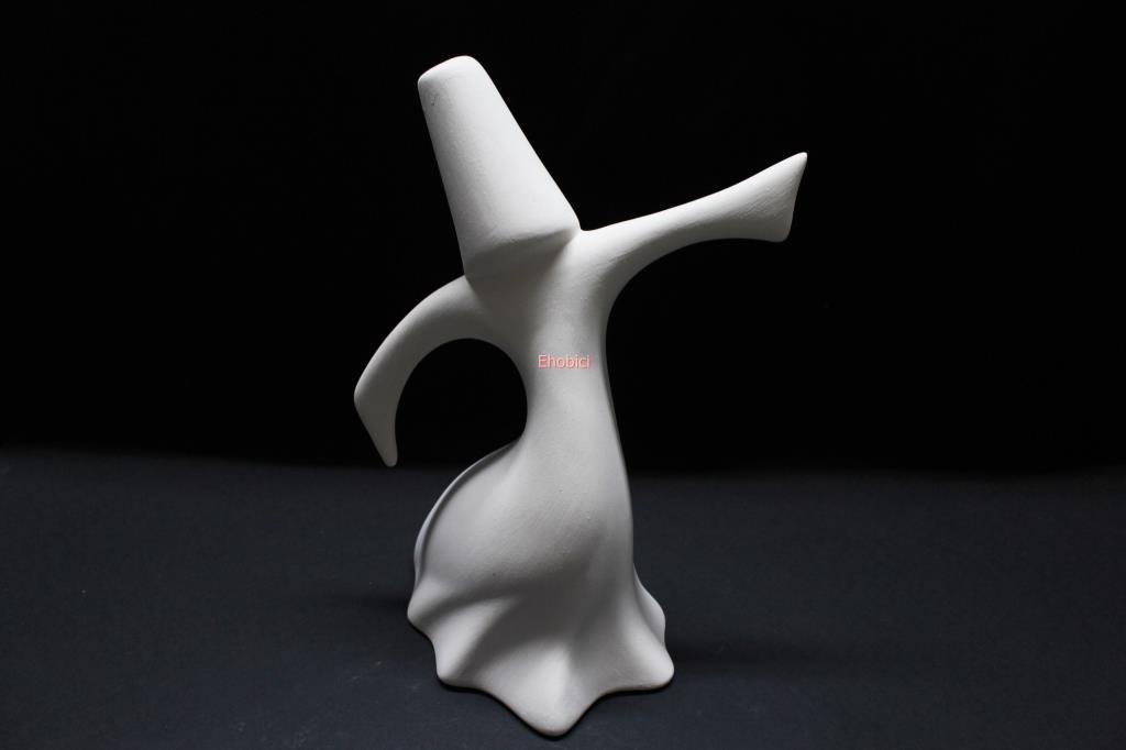 Seramik Soyut Büyük Semazen 26cm B-41