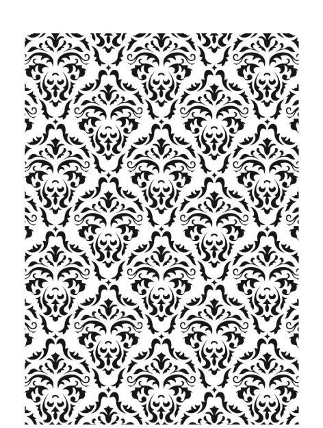 Damask Desen Stencil Şablon (35x50) DA-022
