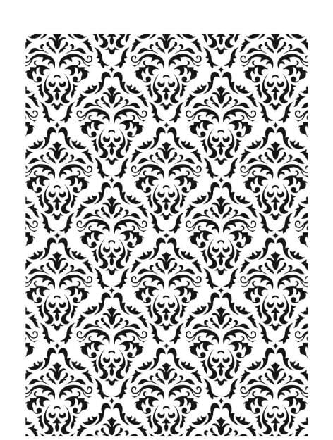 Damask Desen Stencil Şablon (35x50) DA-022