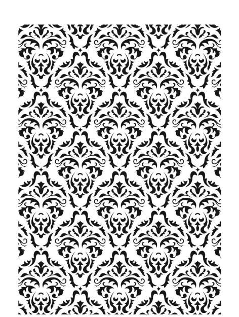 Damask Desen Stencil Şablon (35x50) DA-022