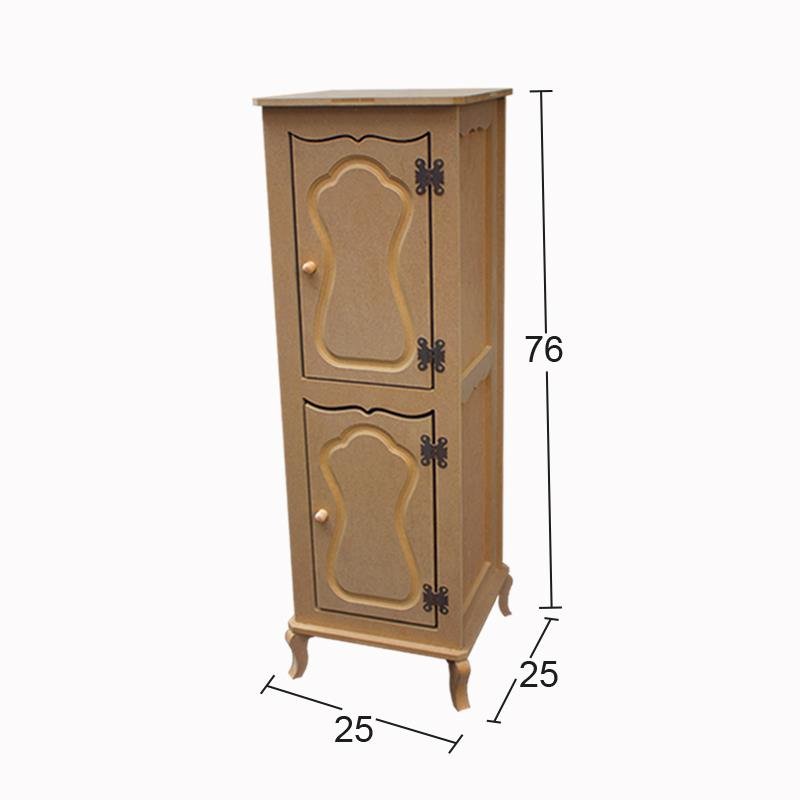 İki Kapaklı Mini Dolap Komodin 25x76cm SM25