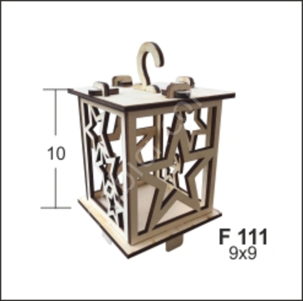 Tealight Orta Boy Lazer Kesim Obje F111