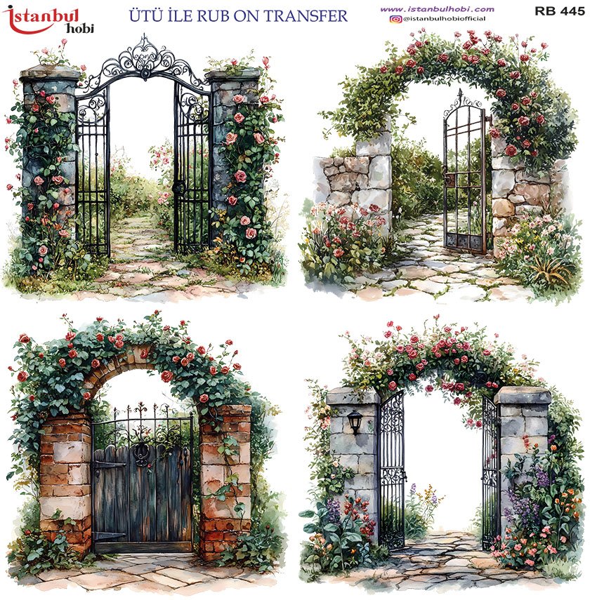 Ütü ile Rub On Transfer Kağıdı 30x30cm RB-445