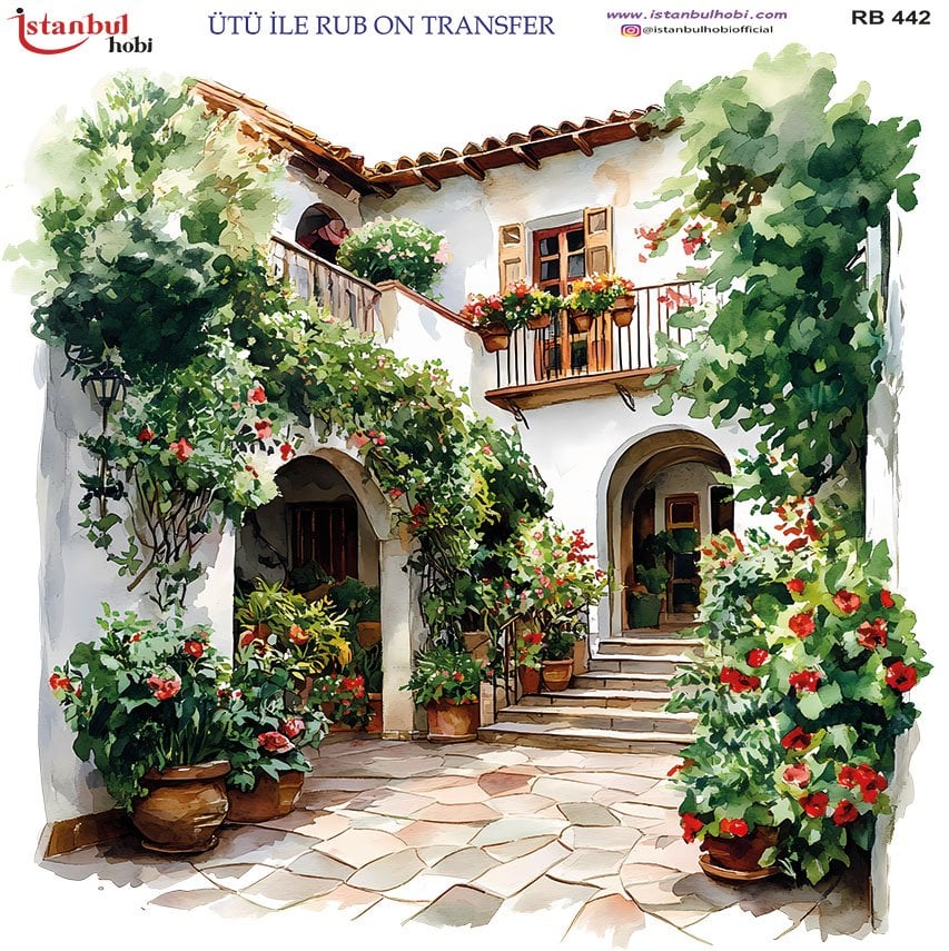 Ütü ile Rub On Transfer Kağıdı 30x30cm RB-442