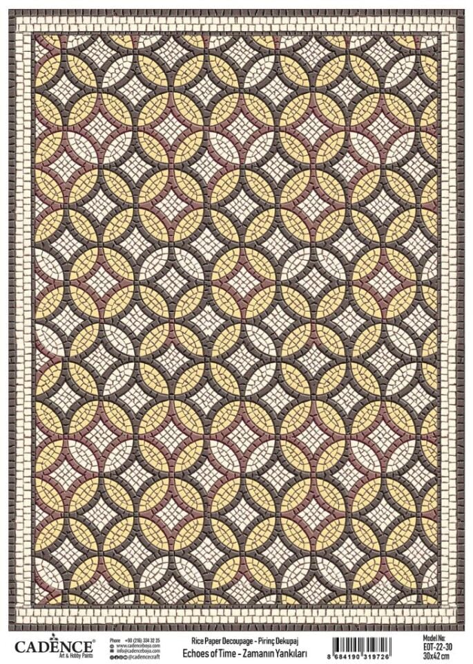 Cadence Pirinç Dekopaj Zamanın Yankıları EOT22 Antik Mısır 30x42cm