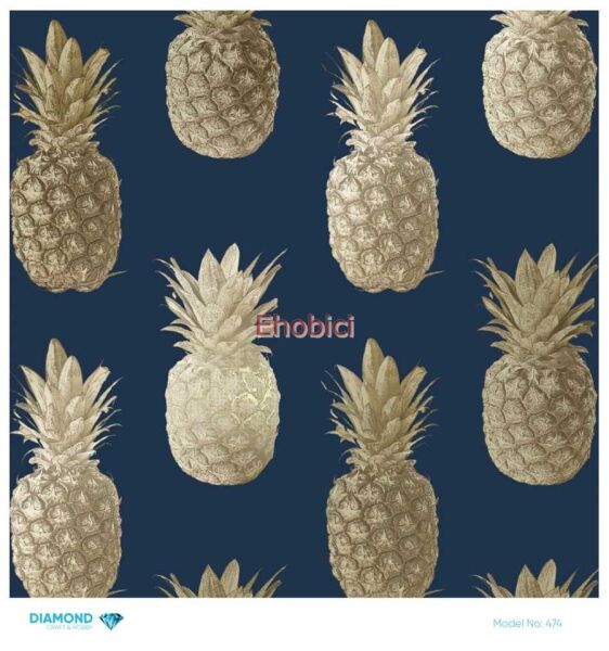 Diamond Pirinç Dekopaj Kağıdı - 474 - 30x30