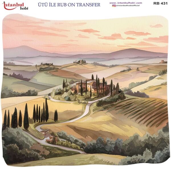 Ütü ile Rub On Transfer Kağıdı 30x30cm RB-431