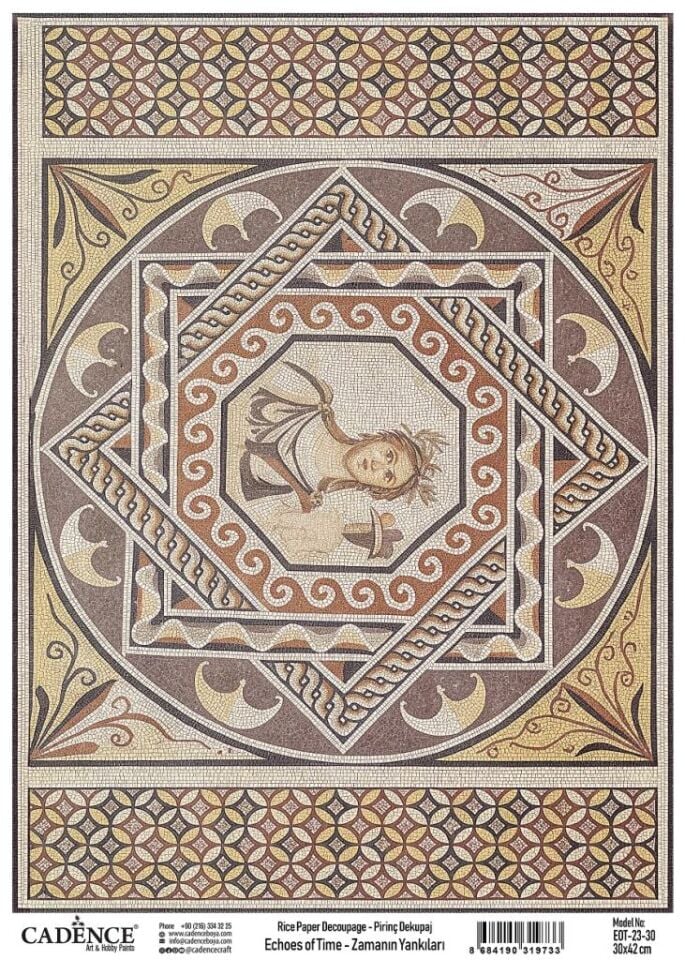 Cadence Pirinç Dekopaj Zamanın Yankıları EOT23 Antik Mısır 30x42cm