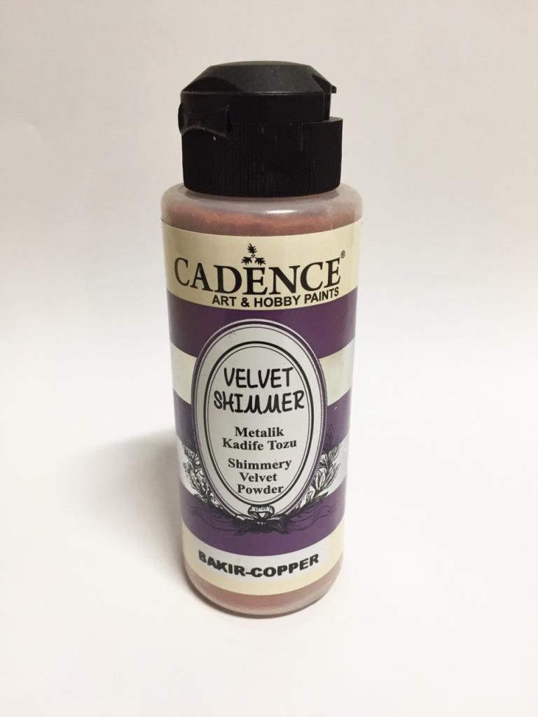 Cadence Velvet Metalik Kadife Tozu 120ml Bakır