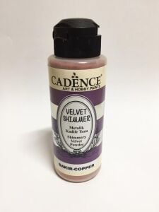 Cadence Velvet Metalik Kadife Tozu 120ml Bakır