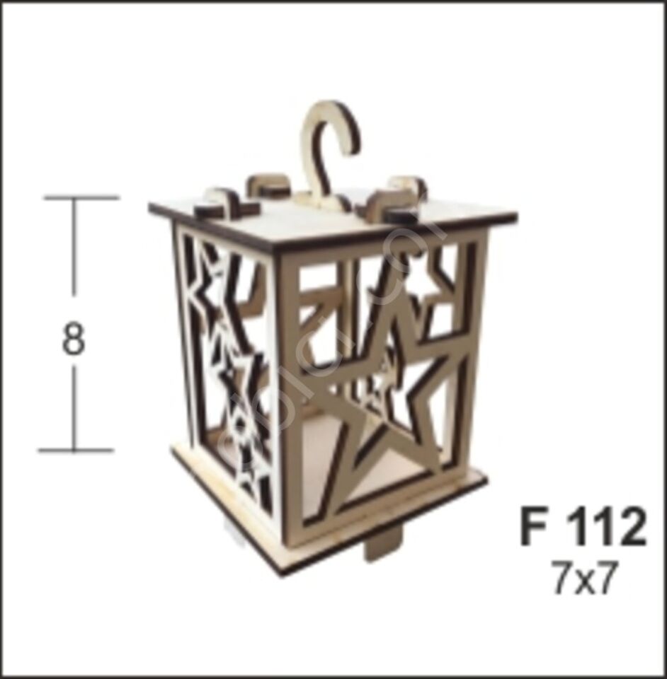Tealight Küçük Boy Lazer Kesim Obje F112