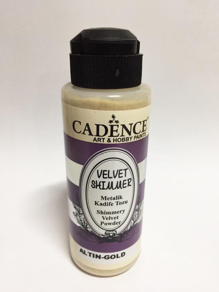 Cadence Velvet Metalik Kadife Tozu 120ml Altın