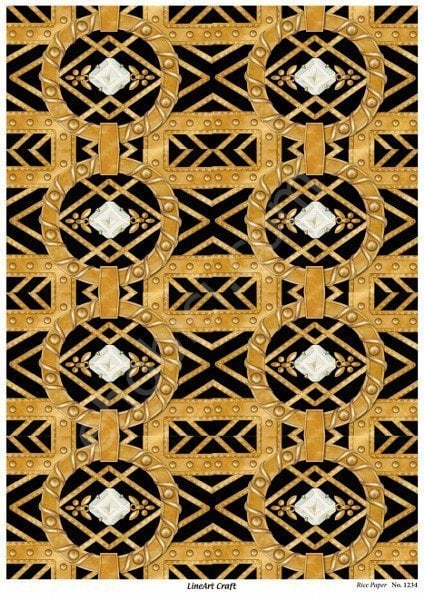 Lineart Craft Pirinç Dekopaj Kağıdı Model - 1234