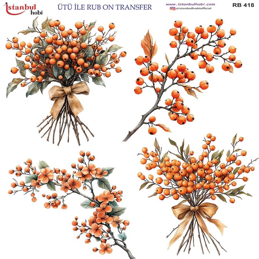 Ütü ile Rub On Transfer Kağıdı 30x30cm RB-418