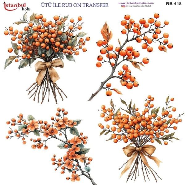 Ütü ile Rub On Transfer Kağıdı 30x30cm RB-418