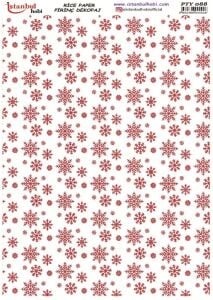 Pirinç Dekopaj Kağıdı 30x42cm PTY-088 Yılbaşı