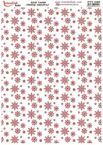 Pirinç Dekopaj Kağıdı 30x42cm PTY-088 Yılbaşı