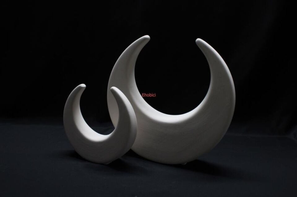 Seramik Küçük Hilal 15cm D-07