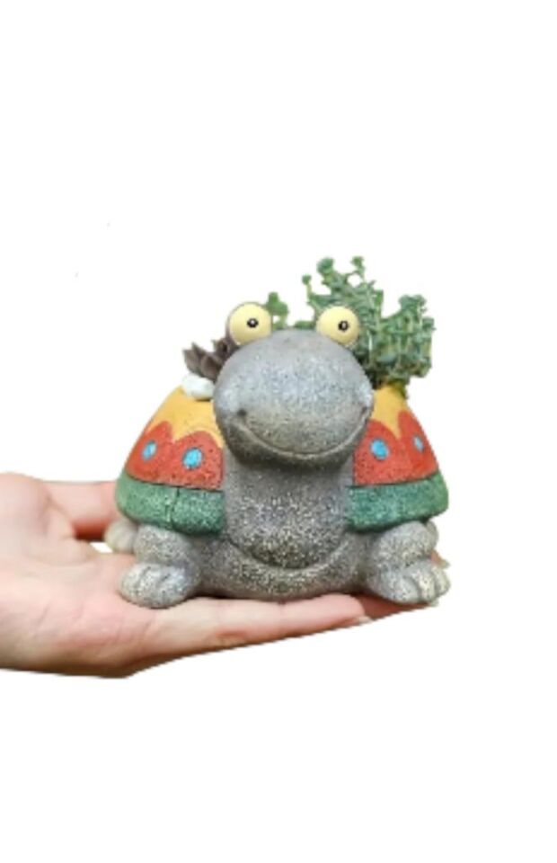 Sevimli Kaplumbağa Saksı 10,5x9cm