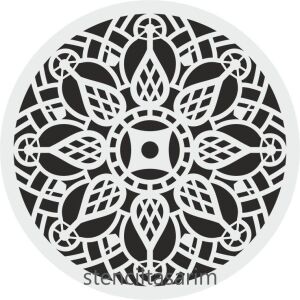 Dantel Desen Stencil Şablon (25x25) DNT-027