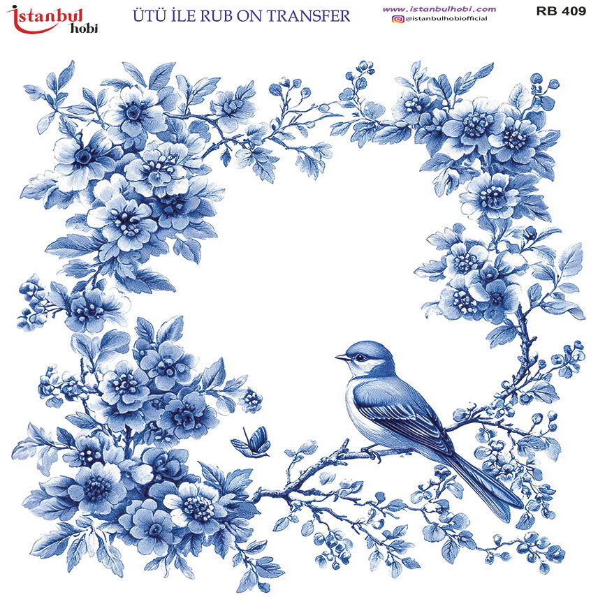 Ütü ile Rub On Transfer Kağıdı 30x30cm RB-409