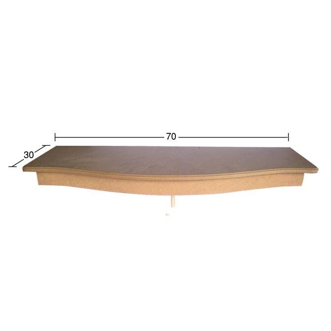 Ahşap Bombe Raf 70x30cm RA512