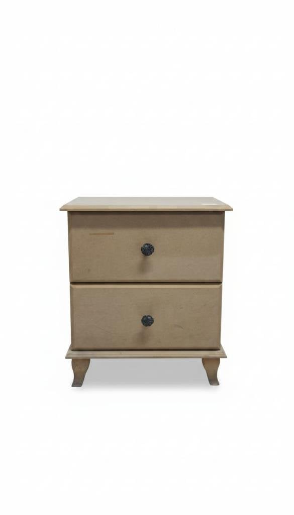 Ahşap Raylı Komodin 55x45x40cm S-307