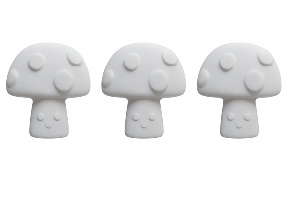 Minik Mantar Obje 3 lü Set 3,3x3cm