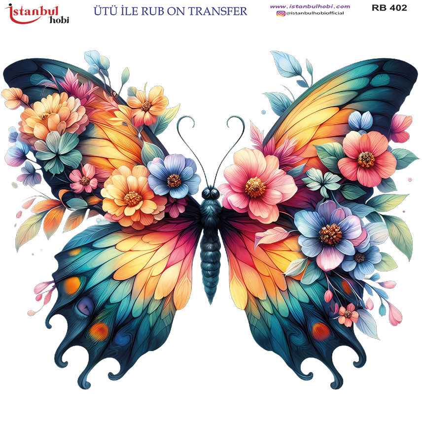 Ütü ile Rub On Transfer Kağıdı 30x30cm RB-402