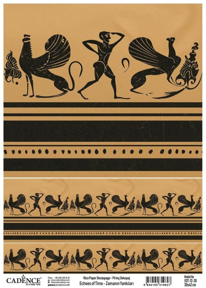 Cadence Pirinç Dekopaj Zamanın Yankıları EOT12 Antik Mısır 30x42cm