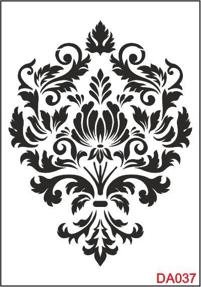 Damask Desen Stencil Şablon (35x50) DA-037