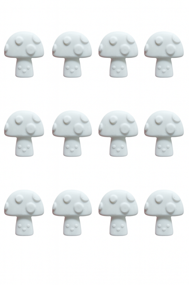 Minik Mantar Obje 12 li Set 3,3x3cm