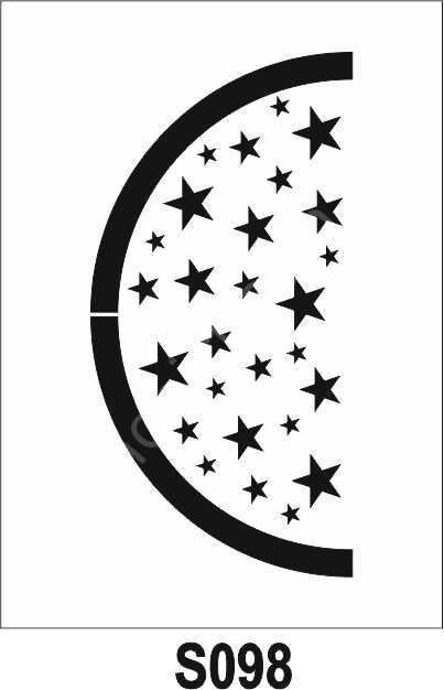 Diğer Karışık Desenler Stencil Şablon (19x38) S-098