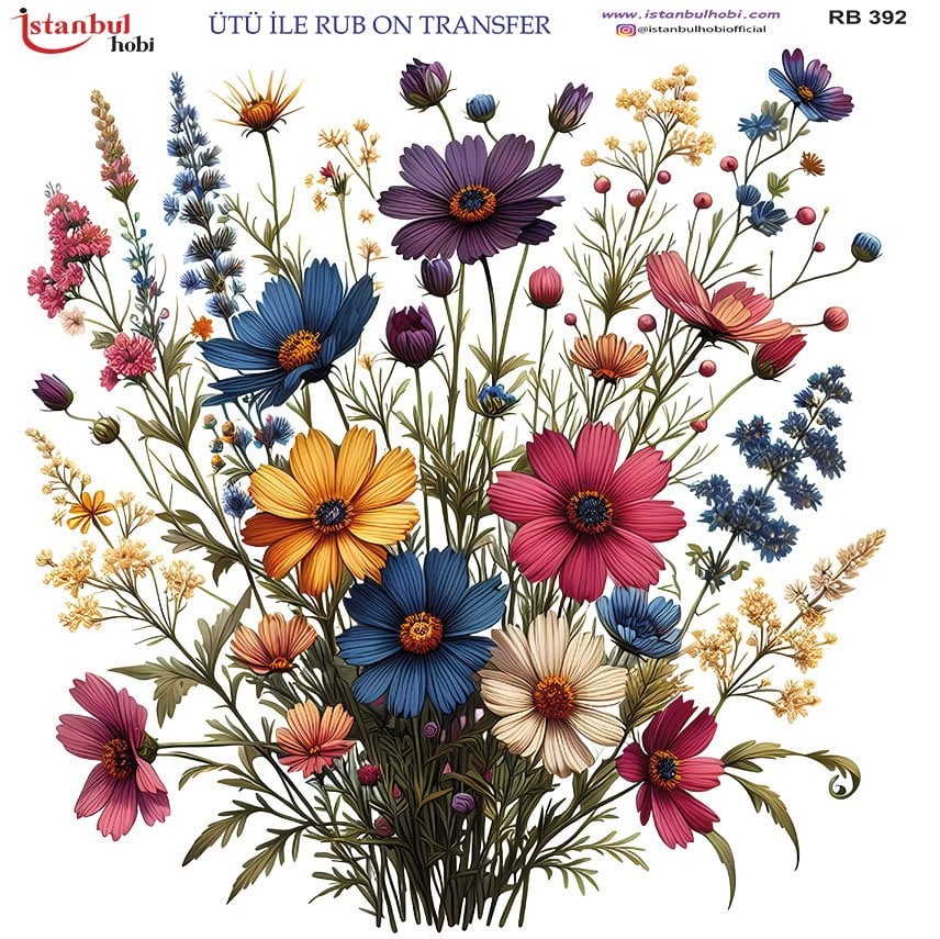 Ütü ile Rub On Transfer Kağıdı 30x30cm RB-392