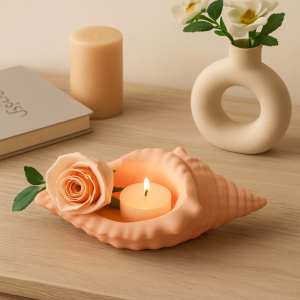 Büyük İstiridye Deniz Kabuğu Kase 17x11cm