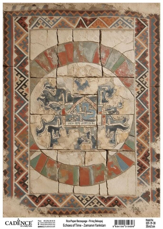Cadence Pirinç Dekopaj Zamanın Yankıları EOT19 Antik Mısır 30x42cm
