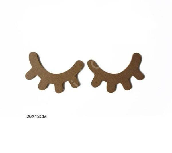 Kirpik Takım Ahşap Obje 18mm K313