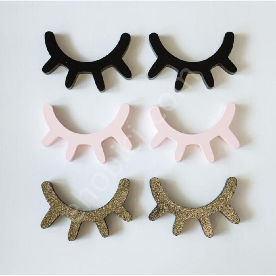 Kirpik Takım Ahşap Obje 18mm K313