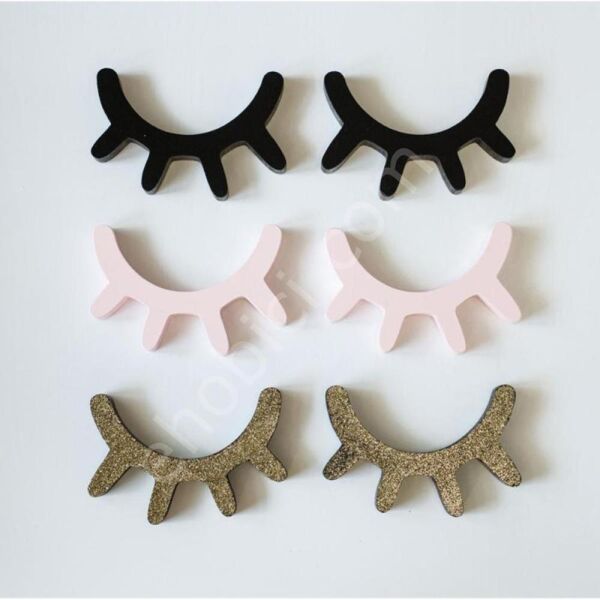 Kirpik Takım Ahşap Obje 18mm K313