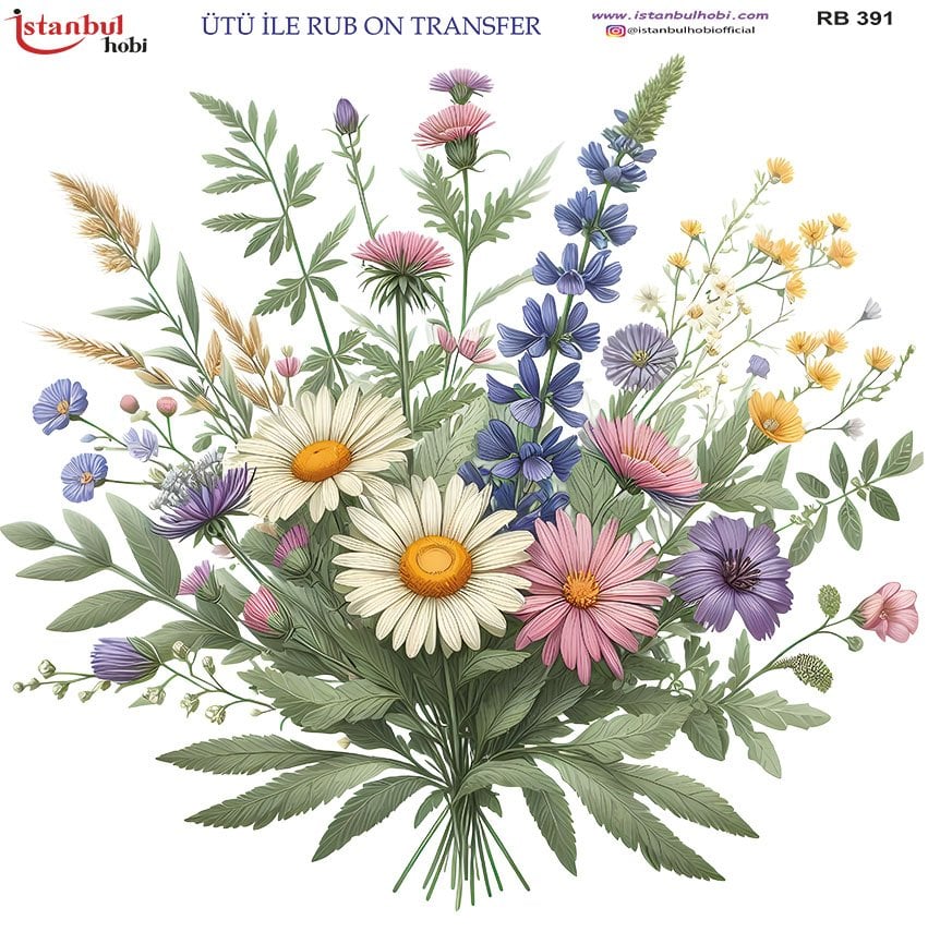 Ütü ile Rub On Transfer Kağıdı 30x30cm RB-391