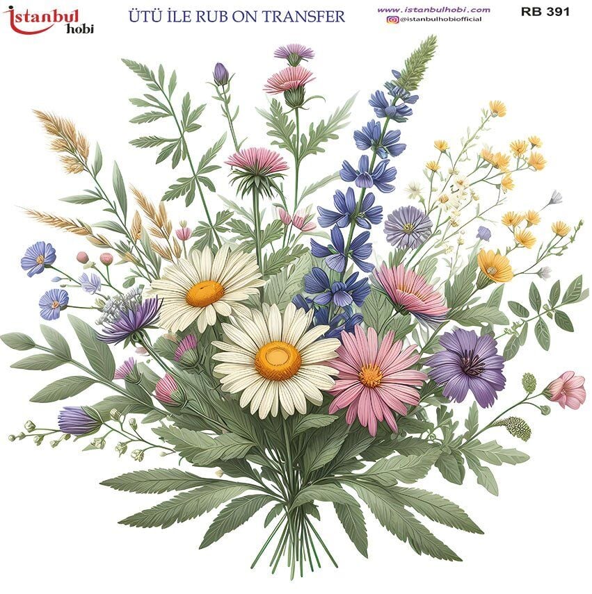 Ütü ile Rub On Transfer Kağıdı 30x30cm RB-391