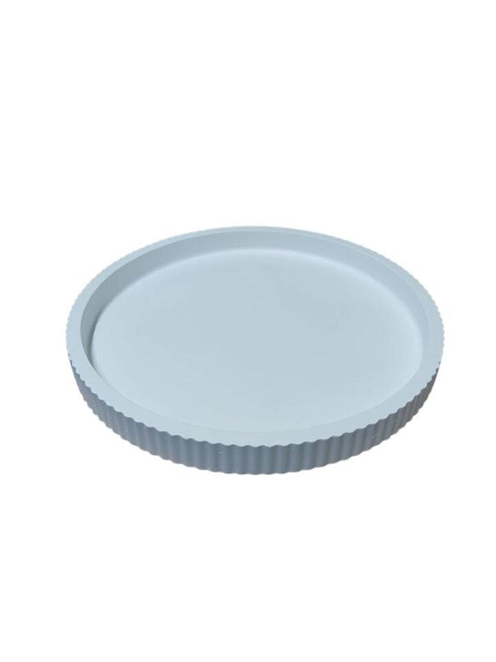 Büyük Yuvarlak Çizgili Sunum Tabağı Çapı 21cm