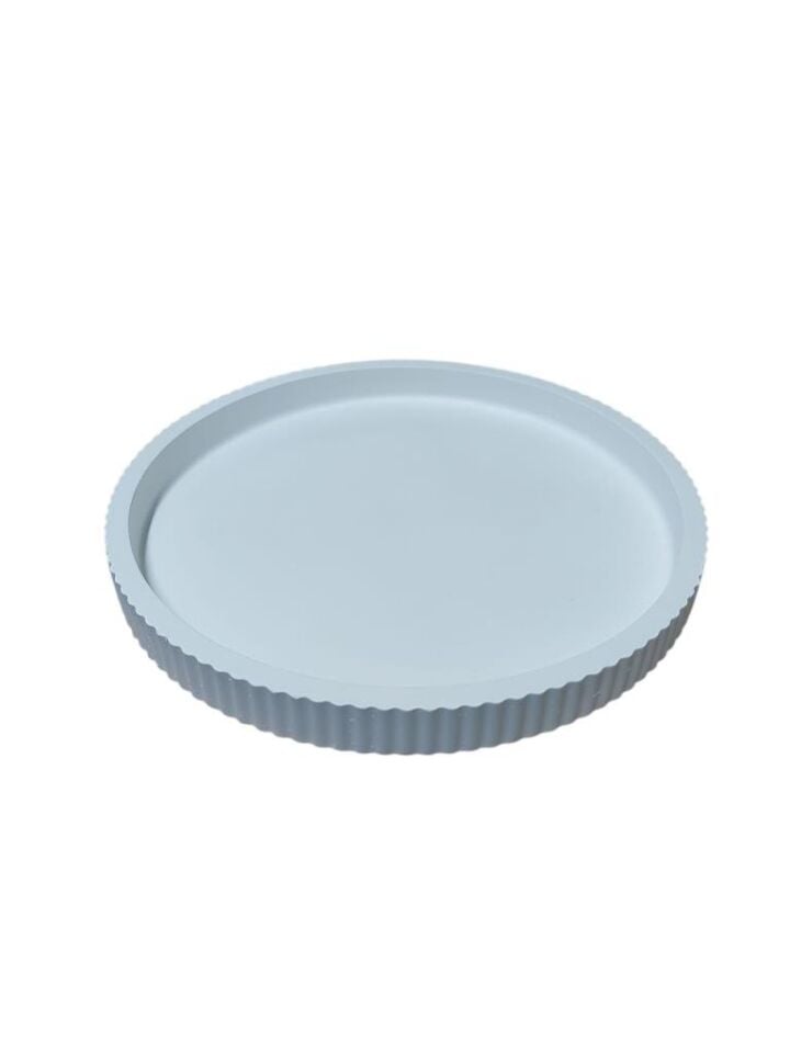 Büyük Yuvarlak Çizgili Sunum Tabağı Çapı 21cm