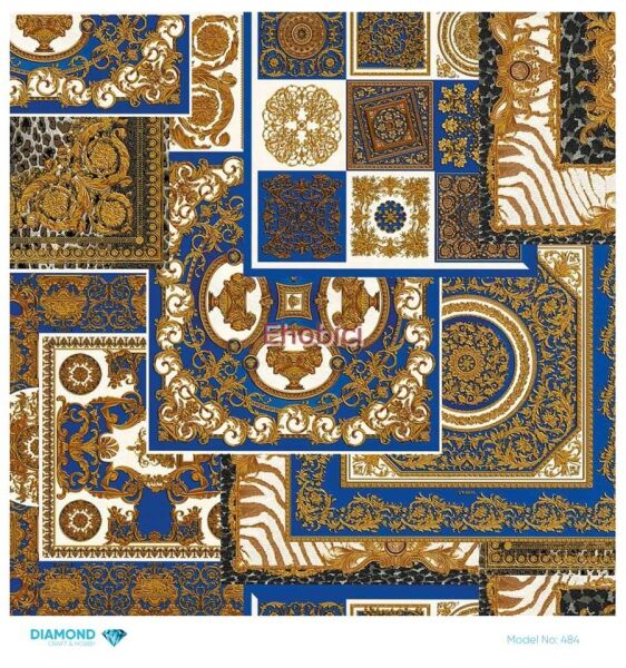 Diamond Pirinç Dekopaj Kağıdı - 484 - 30x30